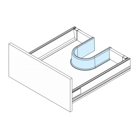 Wycięcie pod zlew do szuflady System Box TB10 AMIX