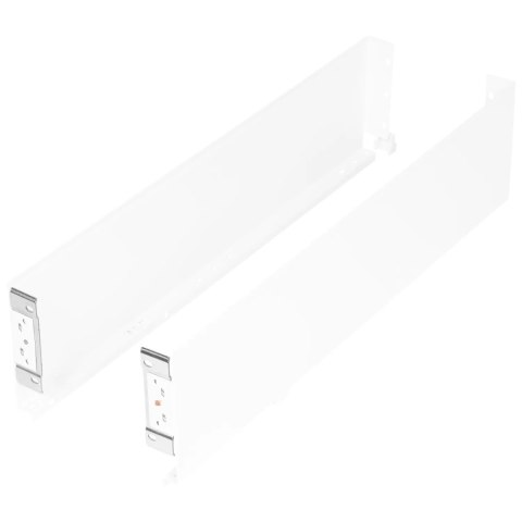 Boki do szuflady SIMPLEX H-122 L-350mm średnie Białe