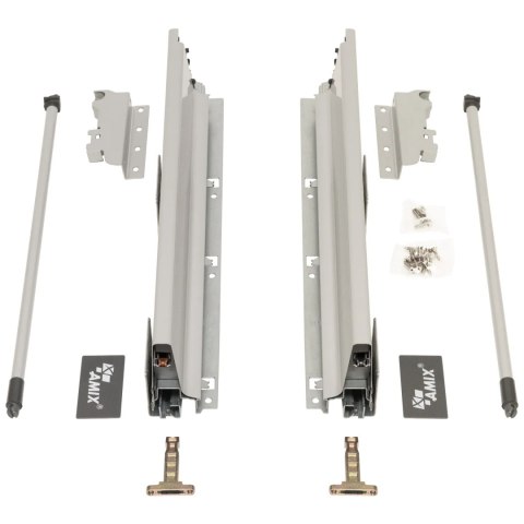 System do szuflady System Box TB10 Zestaw Średnia L-550 Szara AMIX