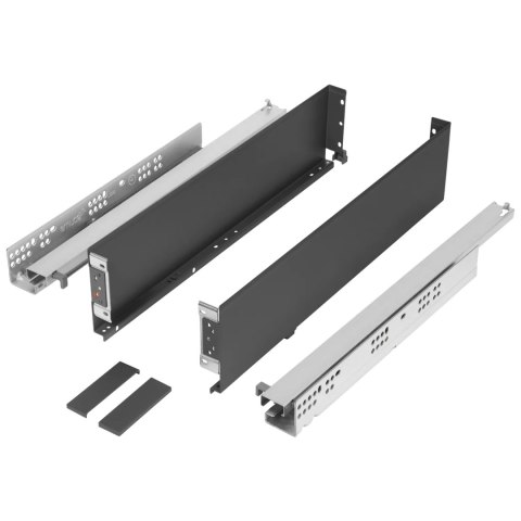 Szuflada SIMPLEX H-122 L-450mm Pełny Wysuw średnia Antracyt