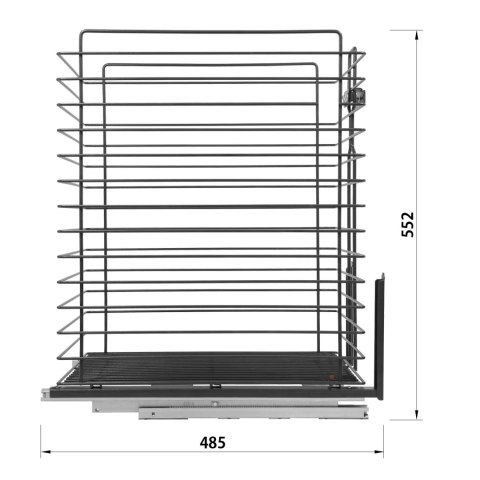 Kosz Cargo na bieliznę 30 EXCLUSIVE dolnego montażu Grafit WIEXPOL