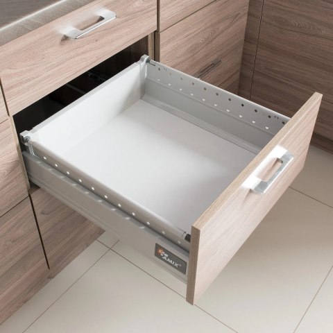 Metalowe boki do szuflady System Box TB10 Średnie L-500 Szare AMIX