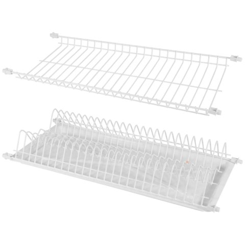 Suszarka do naczyń Bez Stelaża 40cm dwupoziomowa Biała WIEXPOL