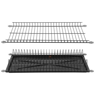 Suszarka do naczyń Bez Stelaża 50cm dwupoziomowa Grafit WIEXPOL
