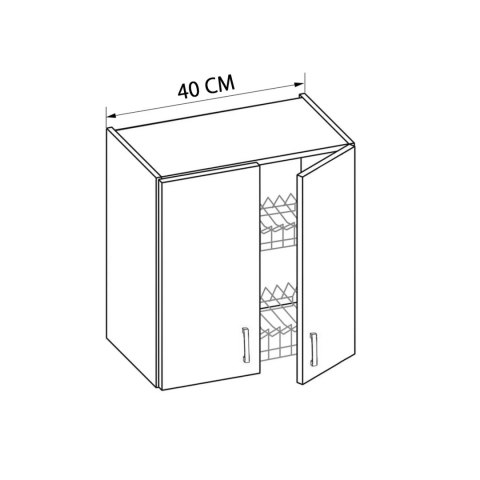 Suszarka do naczyń SJ304 dwupoziomowa do szafki 40cm AMIX