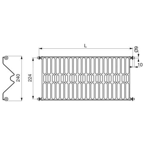 Suszarka do naczyń dwupoziomowa do szafki 80cm EMUCA