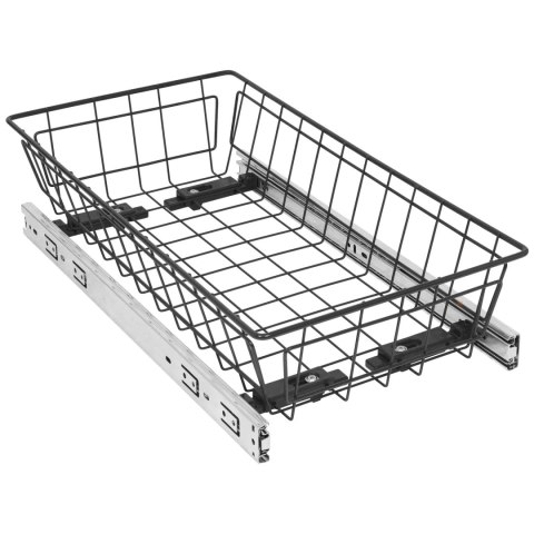 Szuflada kosz MD 30 H-100 PEŁNY WYSUW Grafit