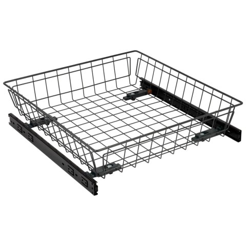 Szuflada kosz MD 50 H-100 PEŁNY WYSUW BL Grafit