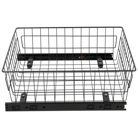 Szuflada kosz MD 50 H-150 PEŁNY WYSUW BL Grafit