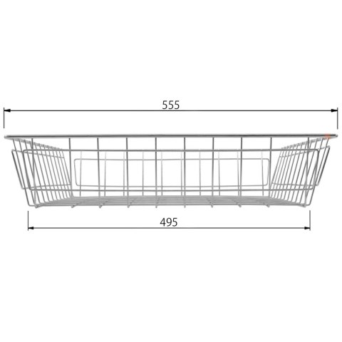Szuflada kosz MD 60 H-100 PEŁNY WYSUW Biały