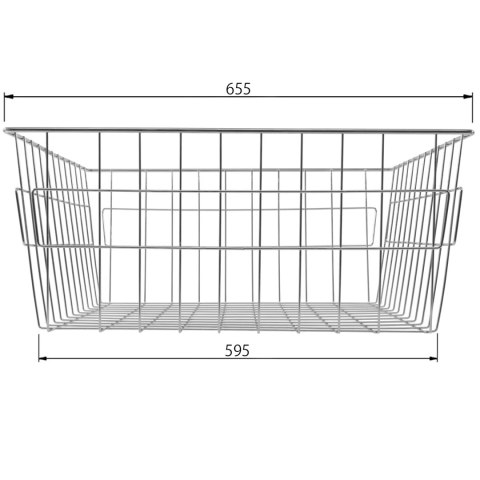 Szuflada kosz MD 70 H-200 PEŁNY WYSUW BL Grafit