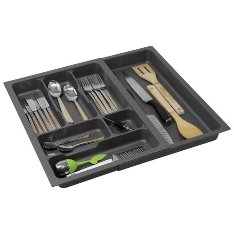 Organizer wkład do szuflady MODULAR 40-60 Antracyt LORDLY