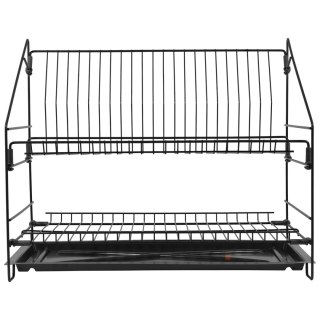 Suszarka do naczyń 50cm wolnostojąca dwupoziomowa Grafit WIEXPOL