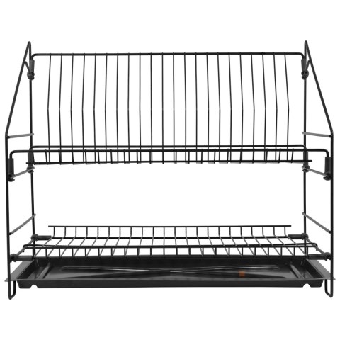 Suszarka do naczyń 50cm wolnostojąca dwupoziomowa Grafit WIEXPOL