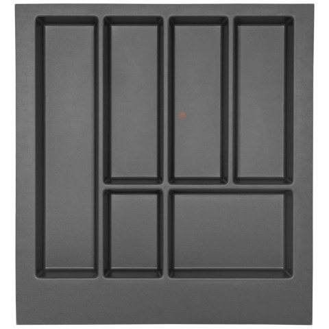 Wkład na sztućce do szuflady AxiSpace Organizer 50 Antracyt GTV