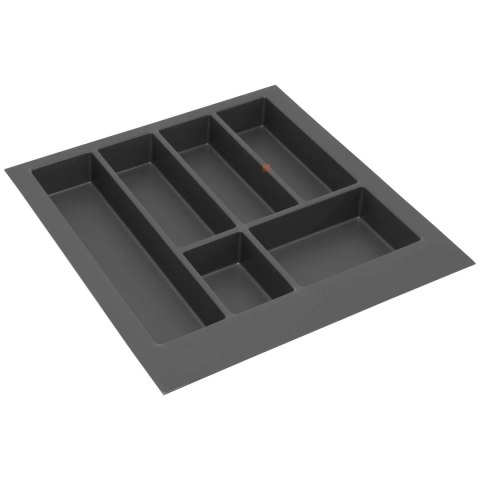 Wkład na sztućce do szuflady AxiSpace Organizer 50 Antracyt GTV