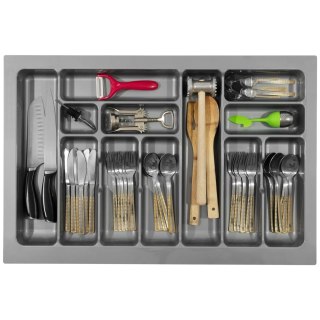 Wkład na sztućce do szuflady Organizer COMFORT 80 Szary