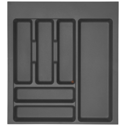 Wkład na sztućce do szuflady Organizer OPTIMA 50 Antracyt EMUCA