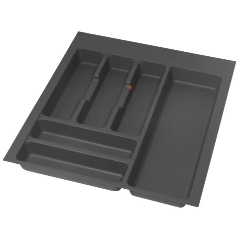 Wkład na sztućce do szuflady Organizer OPTIMA 50 Antracyt EMUCA
