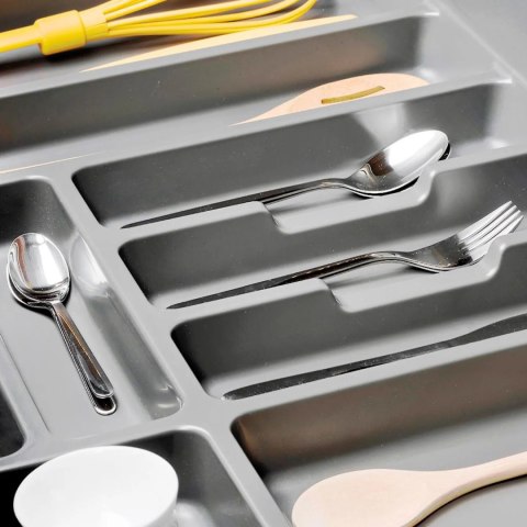 Wkład na sztućce do szuflady Organizer OPTIMA 50 Szary EMUCA