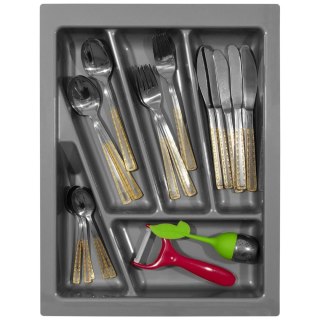 Wkład na sztućce do szuflady Organizer VERSO 40 Szary