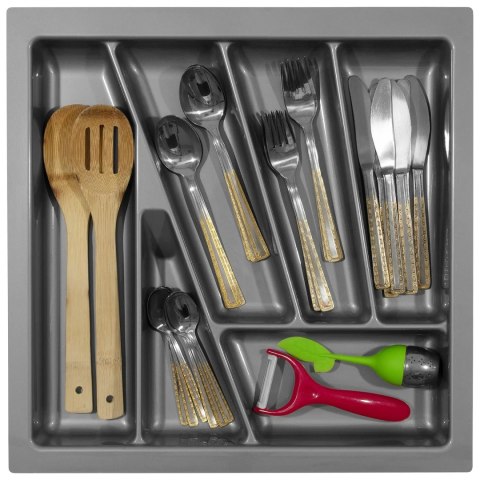 Wkład na sztućce do szuflady Organizer VERSO 50 Szary